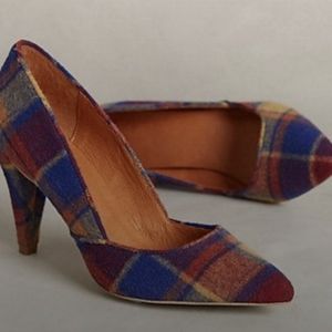 Schuler & Sons Tartan Pumps Anthropologie sz7 EUC